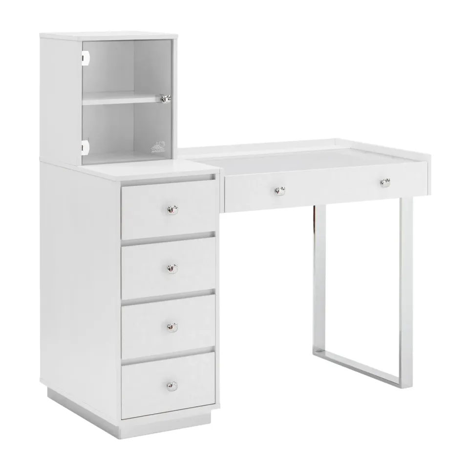 Hello Kitty SlayStation Duet Vanity Desk sminkebord sølv/gull