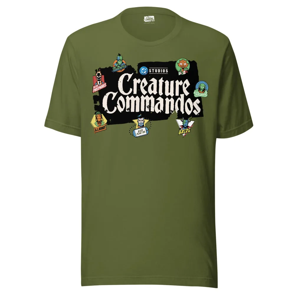 Batman Creature Commandos Roll Call t-skjorte