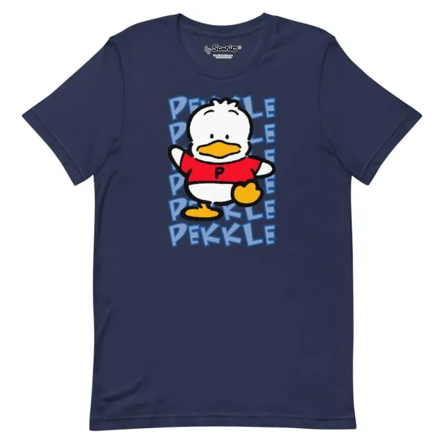 Hello Kitty Pekkle Watashi Wa T-skjorte, marineblå, XS–2XL, bomull