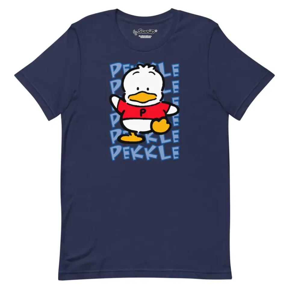 Hello Kitty Pekkle Watashi Wa T-skjorte, marineblå, XS–2XL, bomull