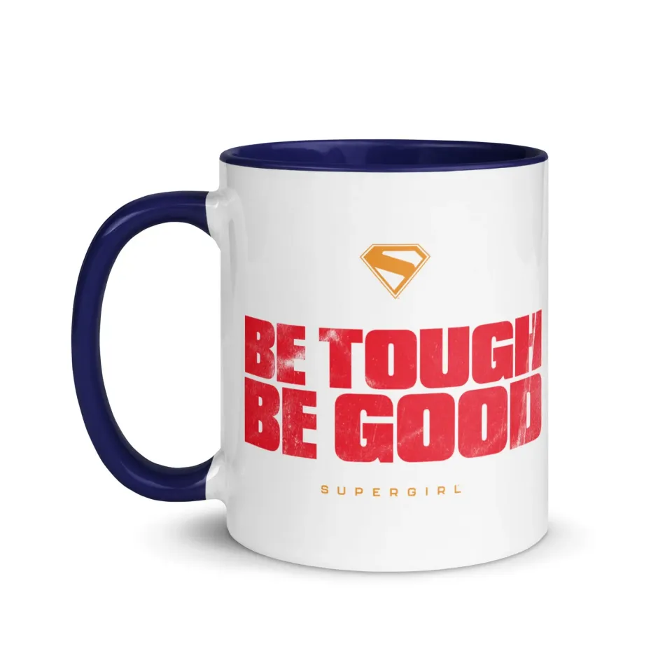 Batman Supergirl Be Tough Be Good krus 11 oz keramikk farget innside