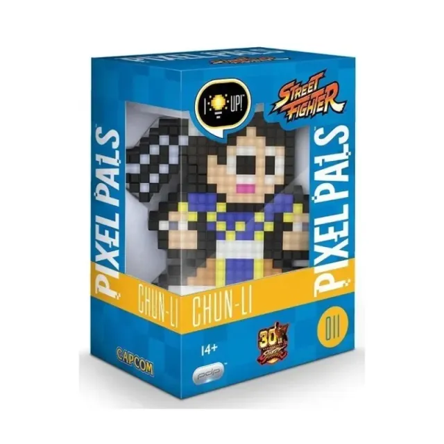 Manga Mania Pixel Pals Street Fighter Chun Li lysende samlefigur