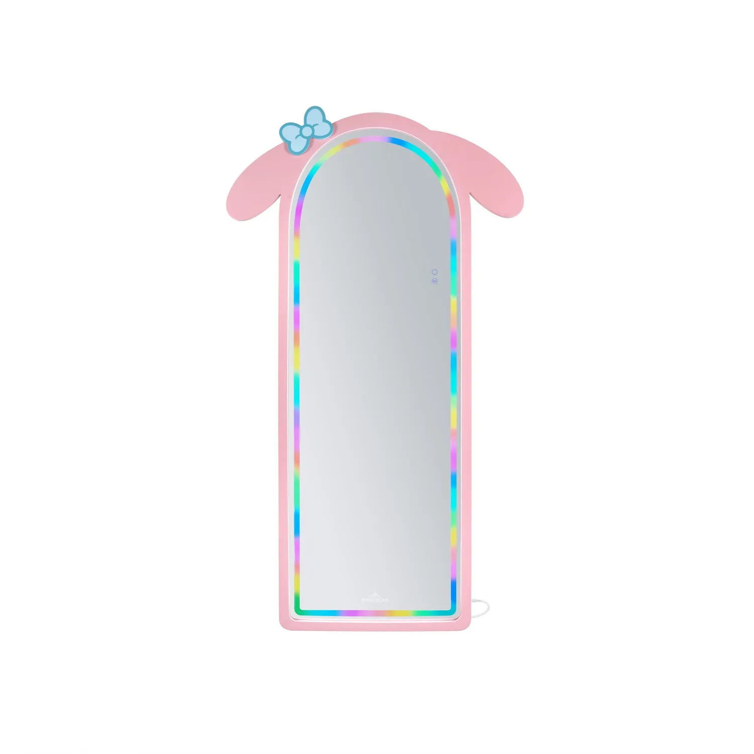 My Melody x Impressions Vanity buet helfigurspeil med RGB-lys