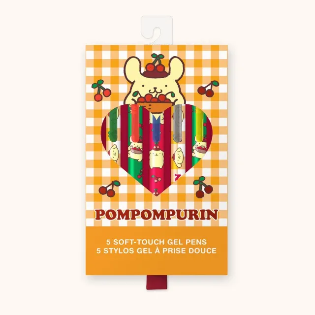 Pompompurin x Studio Oh! gelpenner 5-pakning soft touch