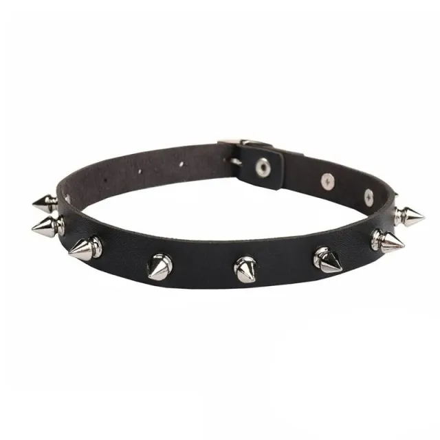 Neo Tokyo Harajuku Fashion Rivet PU Leather Choker choker med nagler