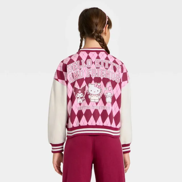 Hello Kitty and Friends Better Together Varsity Jacket collegejakke multicolor XS–XXL+