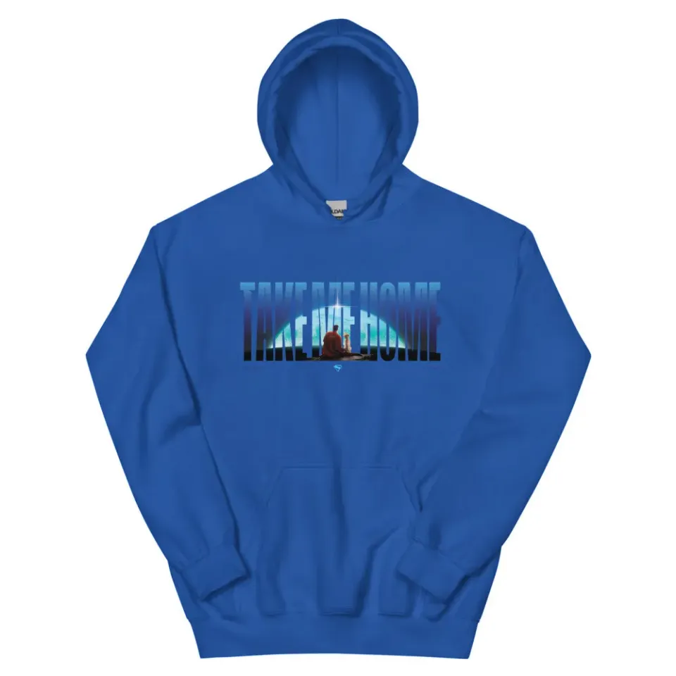 Batman Superman (2025 Movie) Take Me Home Hoodie blå