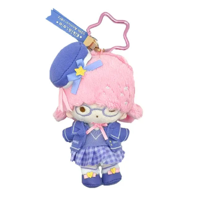 Hello Kitty LittleTwinStars Lala Plush Mascot nøkkelring 50-årsserie