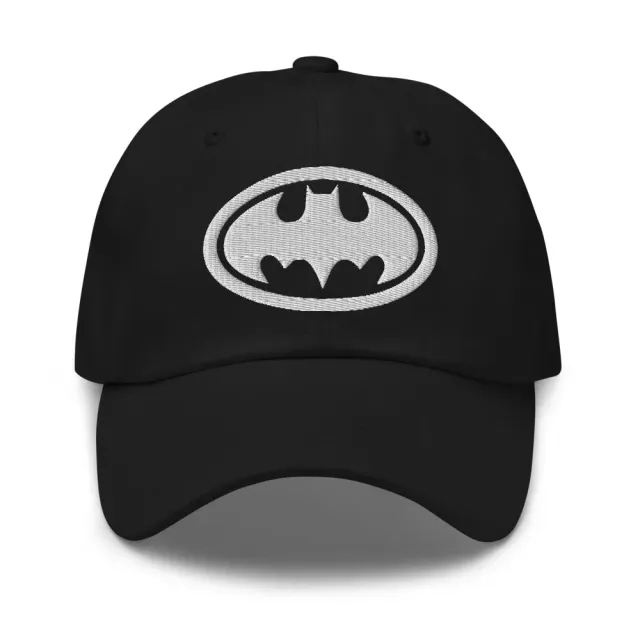 Batman Batman Returns Logo Embroidered Dad Hat caps svart