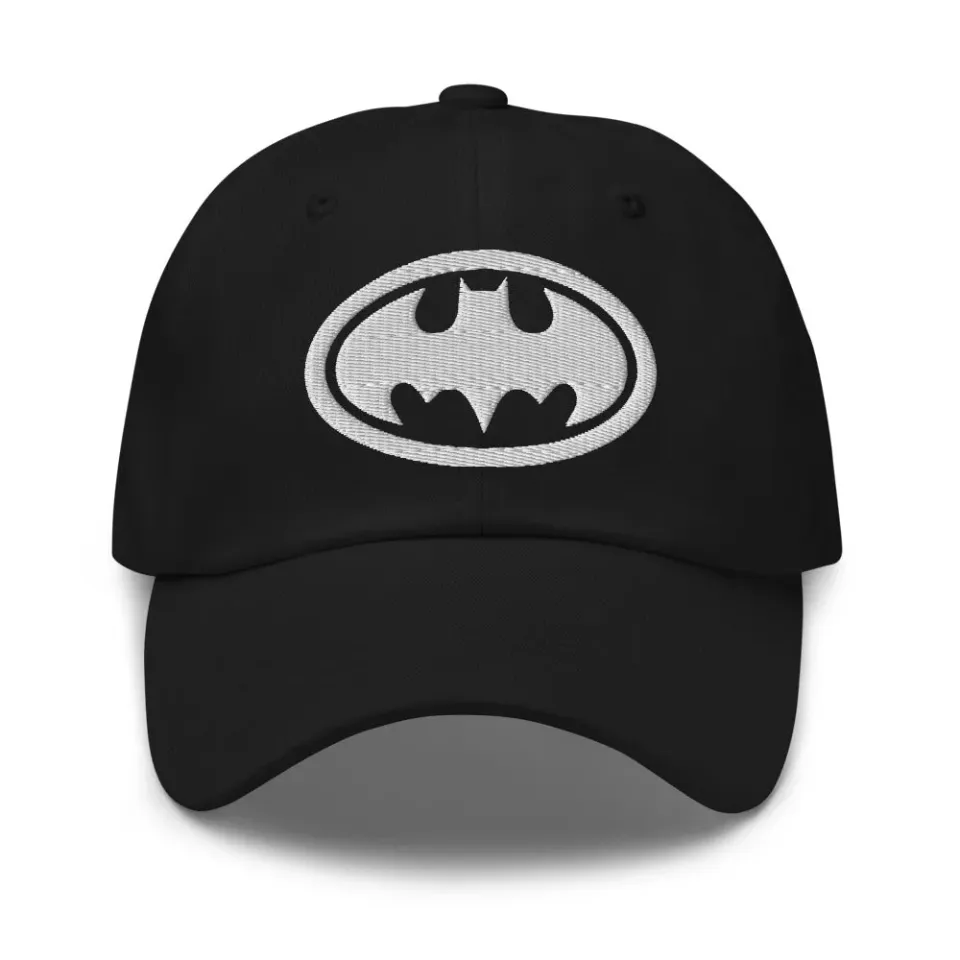 Batman Batman Returns Logo Embroidered Dad Hat caps svart