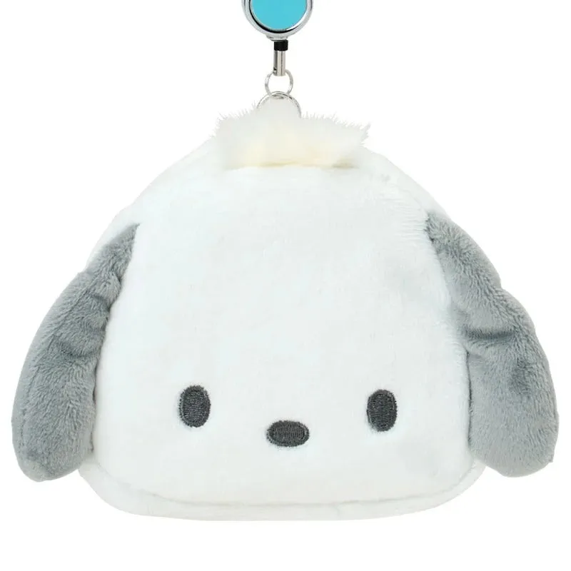 Hello Kitty Pochacco Plush ID Badge Holder & Reel kortholder plysj