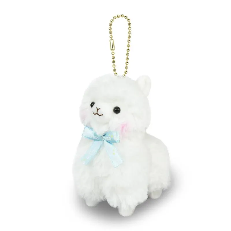 Neo Tokyo White Alpaca Plush Keychain nøkkelring 12 cm polyester