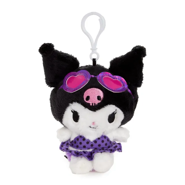 Hello Kitty Kuromi Plush Mascot Clip Summer Swim Series plysjklips