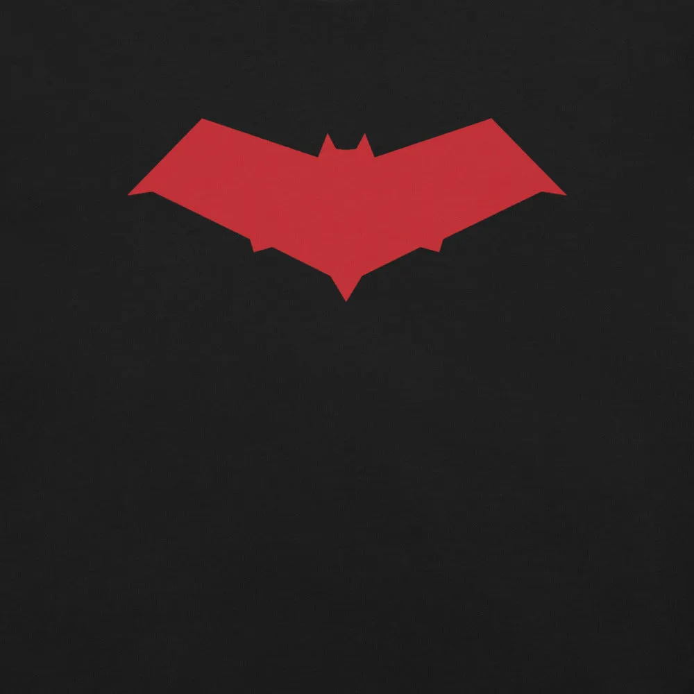 Batman Red Hood Logo T-skjorte svart unisex bomull