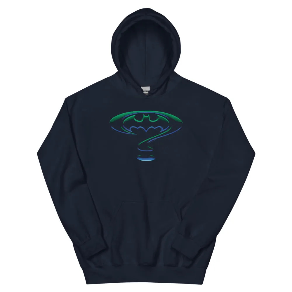 Batman Batman Forever Logo-hettegenser svart 50/50 bomull