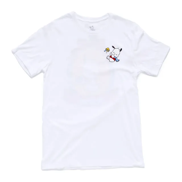 Hello Kitty and Friends Pochacco & Pi-Chan Adult Tee T-skjorte hvit