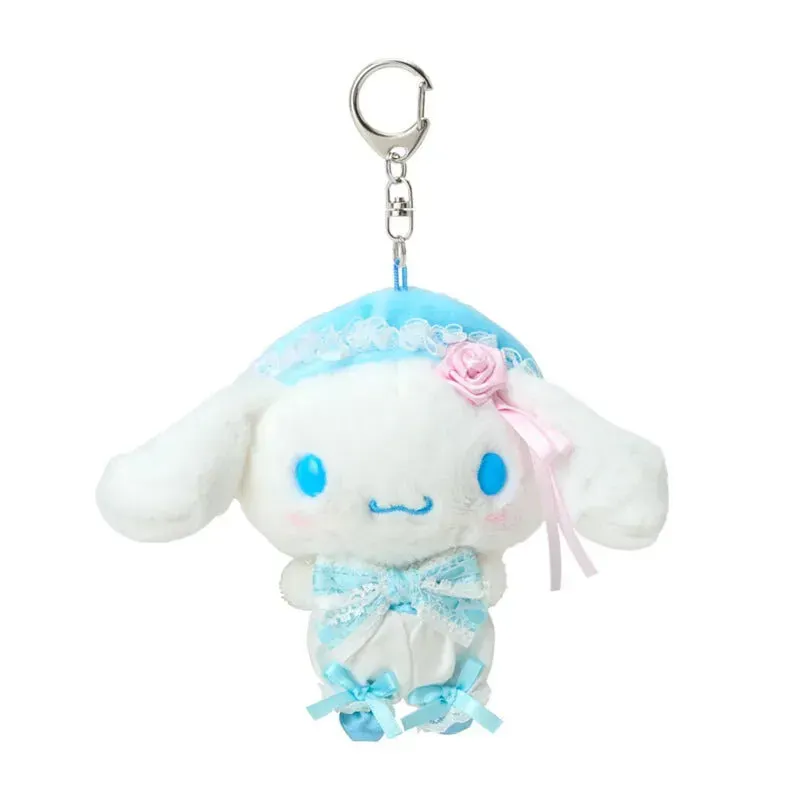 Hello Kitty Lace and Frills Cinnamoroll Plush Mascot nøkkelring