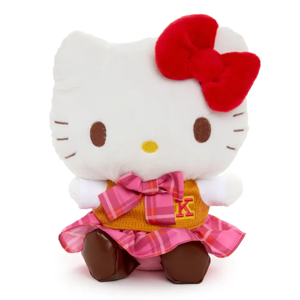 Hello Kitty Uniform Series plysjbamse 8 tommer skoleuniform