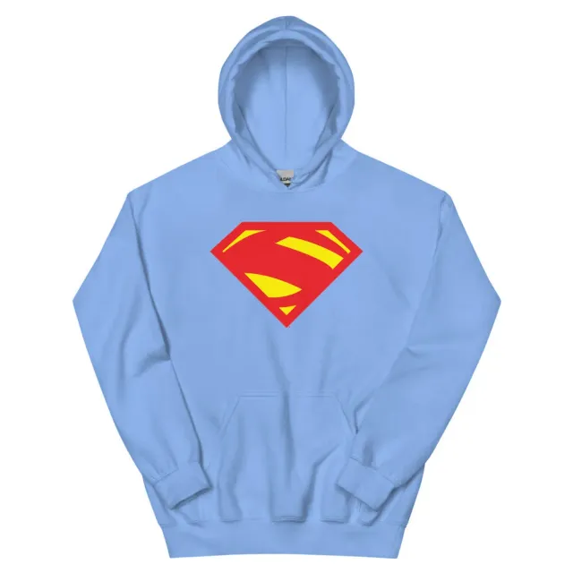 Batman SUPERGIRL #1 Comic Logo hettegenser Carolina Blue