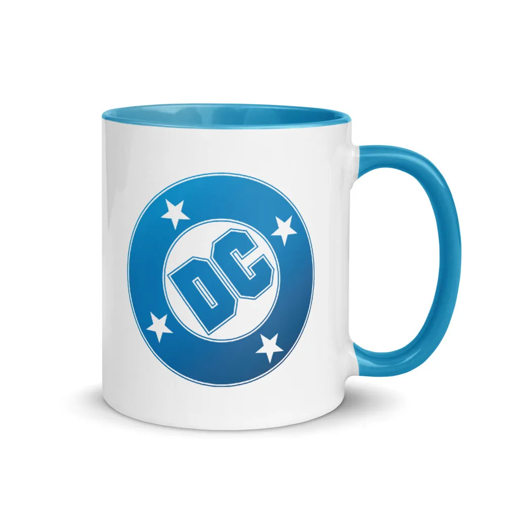 Batman DC Logo Two-tone krus 11 oz lyseblå keramikk