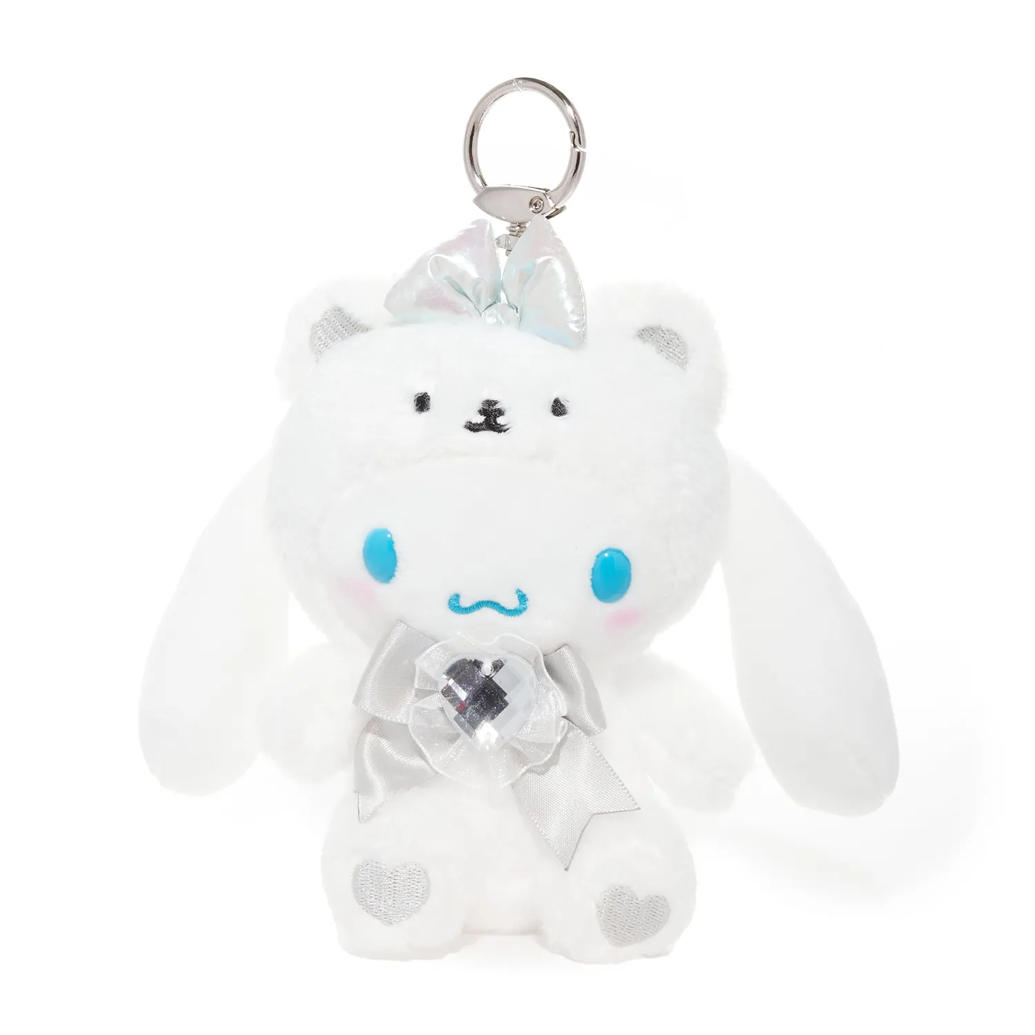 Hello Kitty Cinnamoroll Birthstone Mascot Keychain nøkkelring april diamant