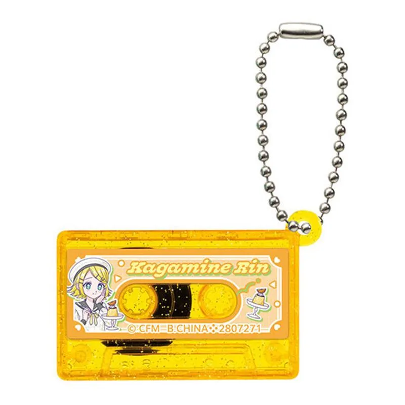 Neo Tokyo Vocaloid Hatsune Miku & Friends Cassette Tape Charm Gacha nøkkelring tilfeldig