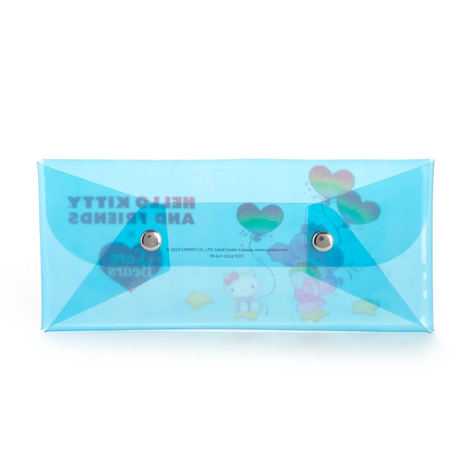 Hello Kitty x Care Bears Translucent Blue Pencil Case blått pennal