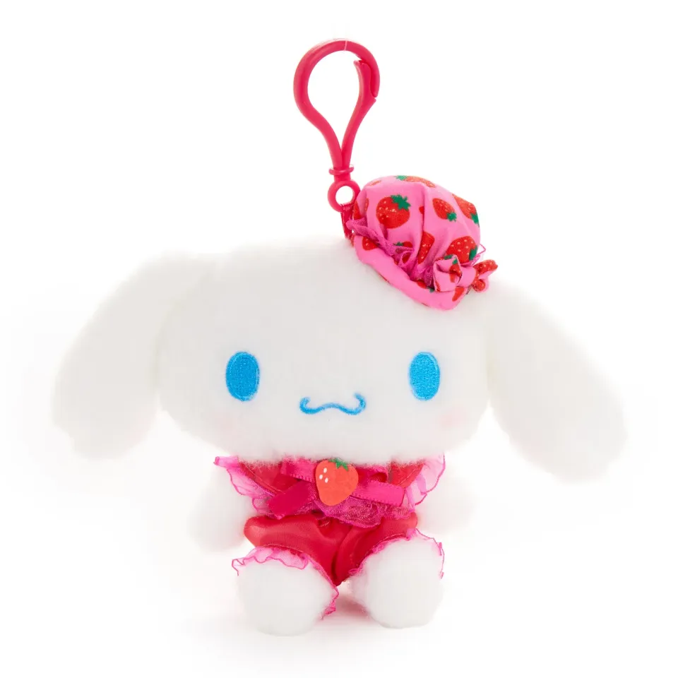 Hello Kitty Strawberry Treat Cinnamoroll Plush Mascot Clip kosefigur
