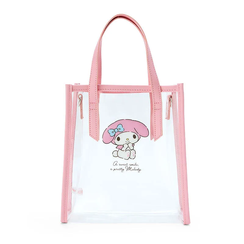 My Melody Clear Convertible Mini Tote veske med avtakbar skulderstropp
