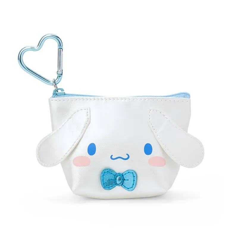 Cinnamoroll mini glidelåspung metallisk med hjerteformet lås