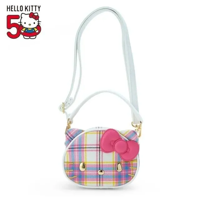 Hello Kitty Dress Tartan 2-Way Crossbody Bag veske ull