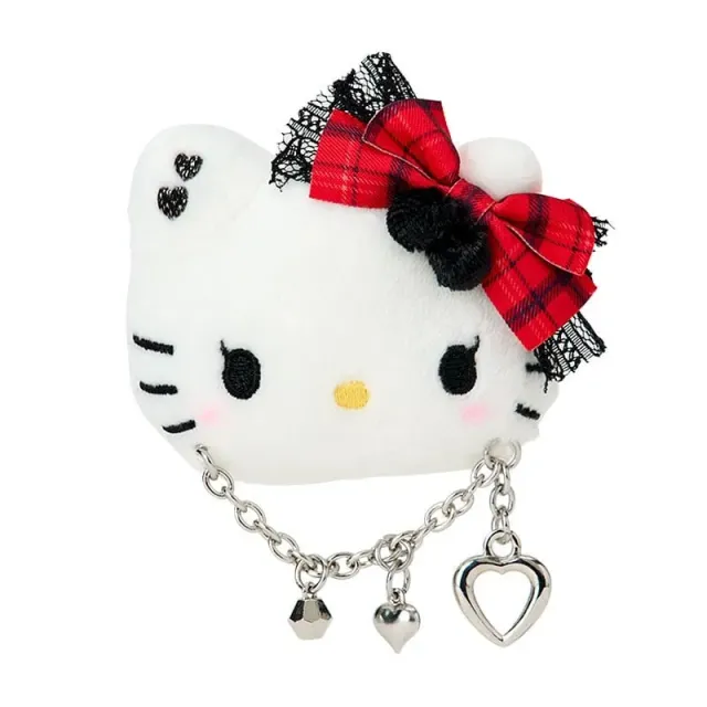 Hello Kitty Rock ’n’ Check hårspenne med plysj