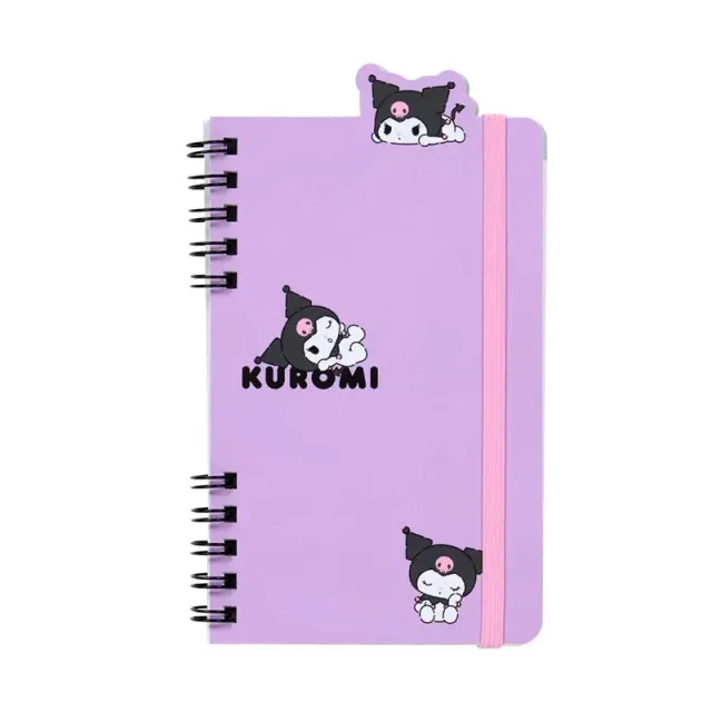 Hello Kitty Kuromi Slim Double Spiral Notebook notatbok – 60 ark, rutet