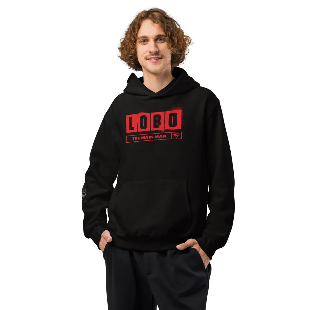 Batman SUPERGIRL (2026 Movie) Lobo Oversized Heavyweight Hoodie svart