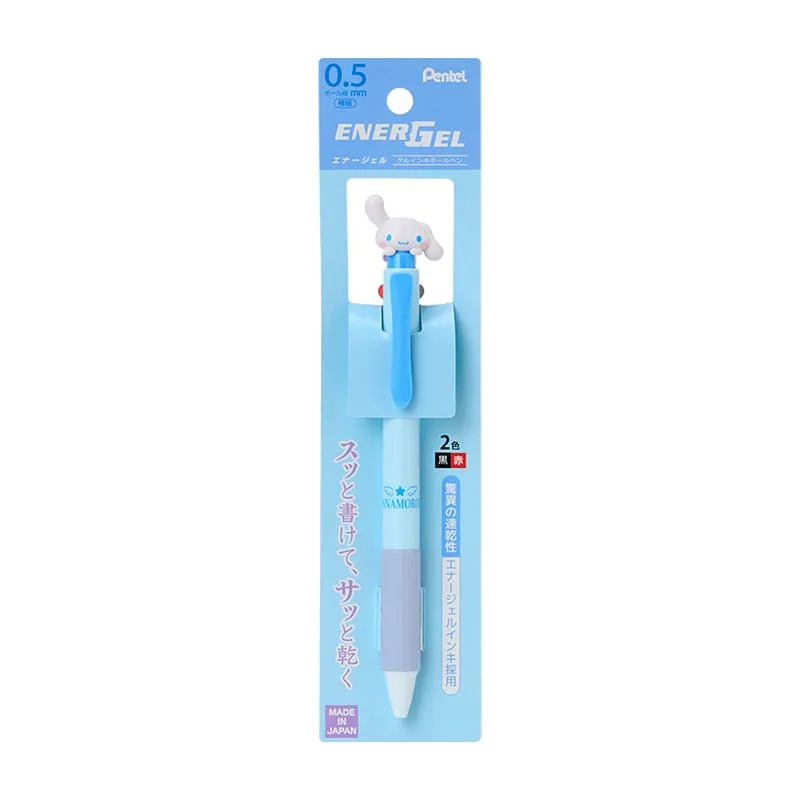 Hello Kitty Cinnamoroll 2-Color Pentel EnerGel Retractable Pen gelpenn 0,5 mm