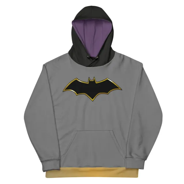 Batman Logo cosplay-hettegenser med fleecefôr, unisex