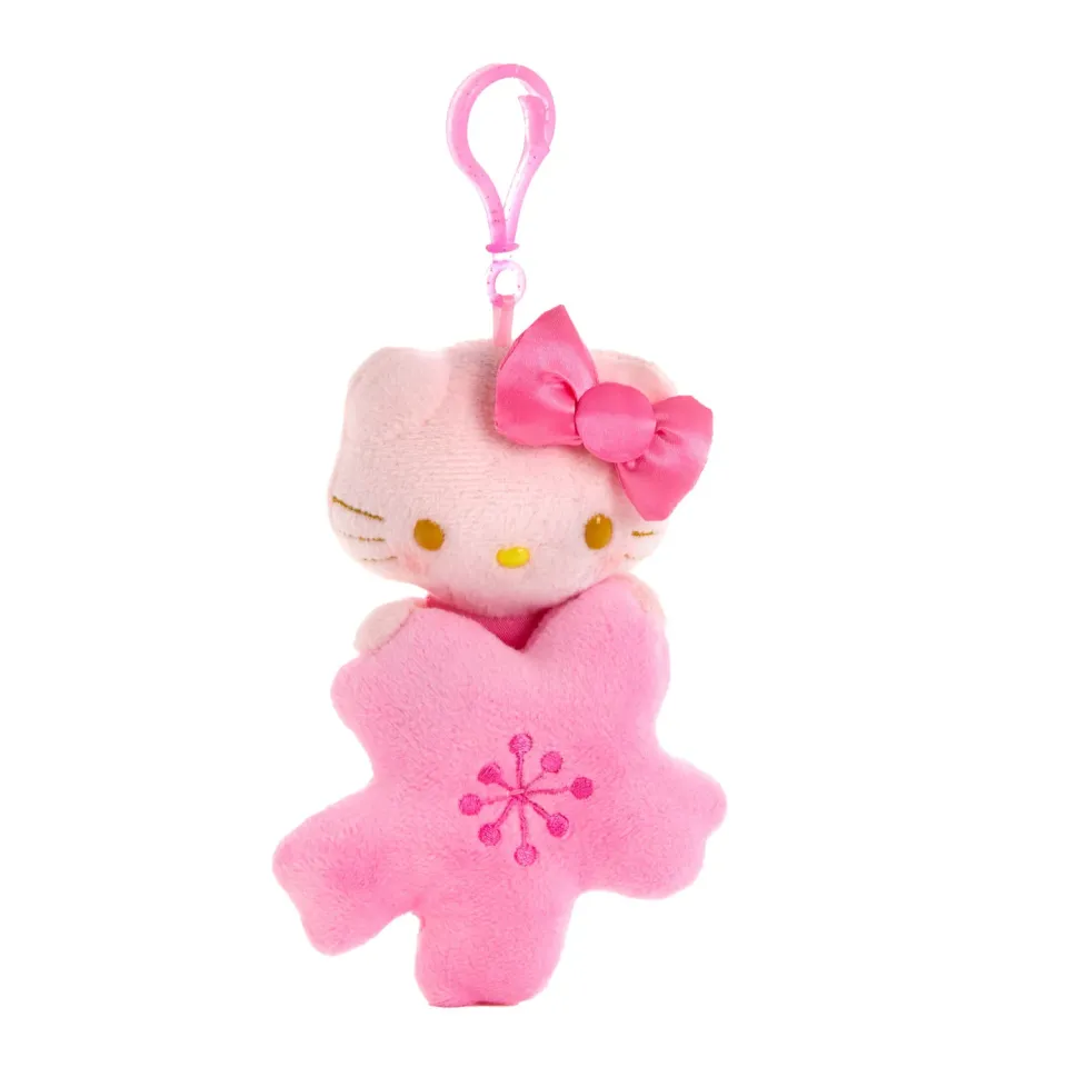 Hello Kitty Blushing Sakura plysjmaskot med klype
