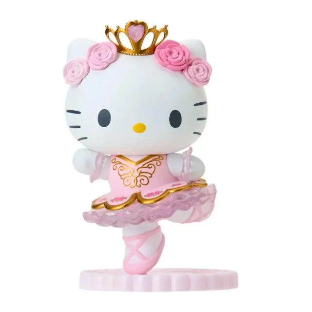 Hello Kitty Kawaii Ballet dansefigur minifigur med sokkel