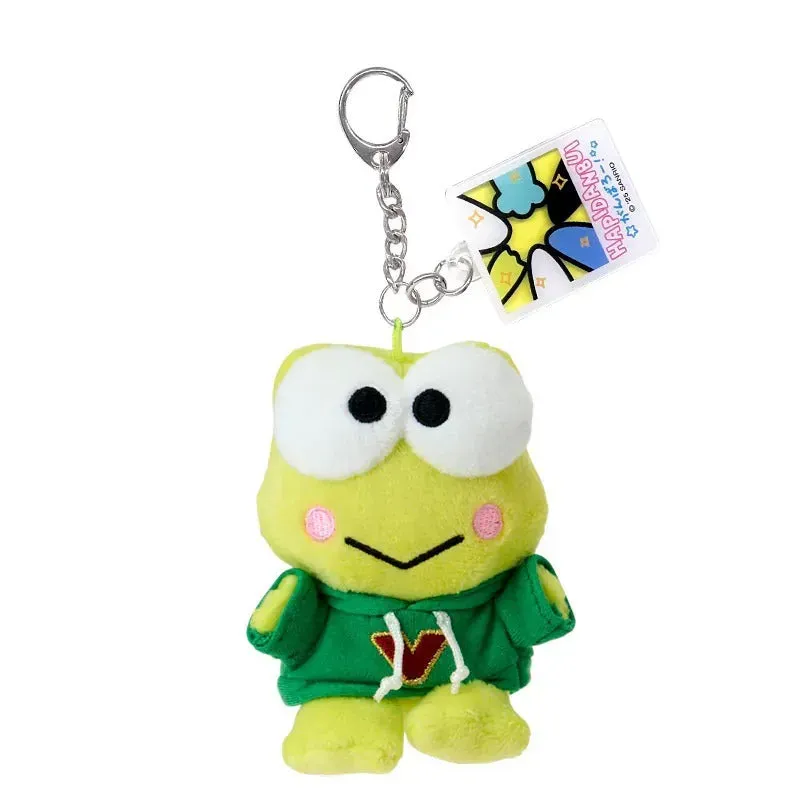 Keroppi Plush Mascot Keychain All Together Hapidanbui plysjnøkkelring