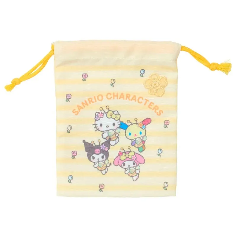 Hello Kitty Sanrio Characters 2-pc Drawstring Bag Set snøreposer 2-pakning