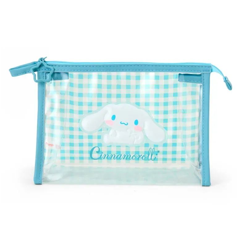 Hello Kitty Cinnamoroll Clear Gingham toalettmappe gjennomsiktig