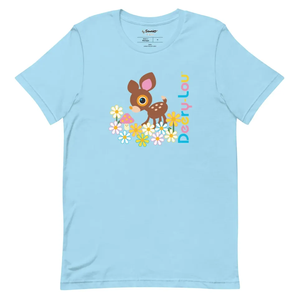 Hello Kitty Deery-Lou Floral Meadow T-skjorte svart i bomull