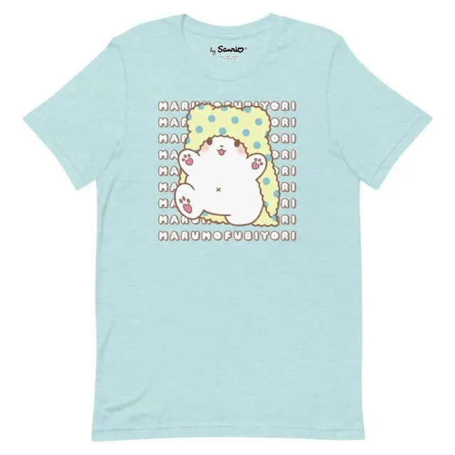 Hello Kitty Marumofubiyori Watashi Wa T-skjorte Heather Mint