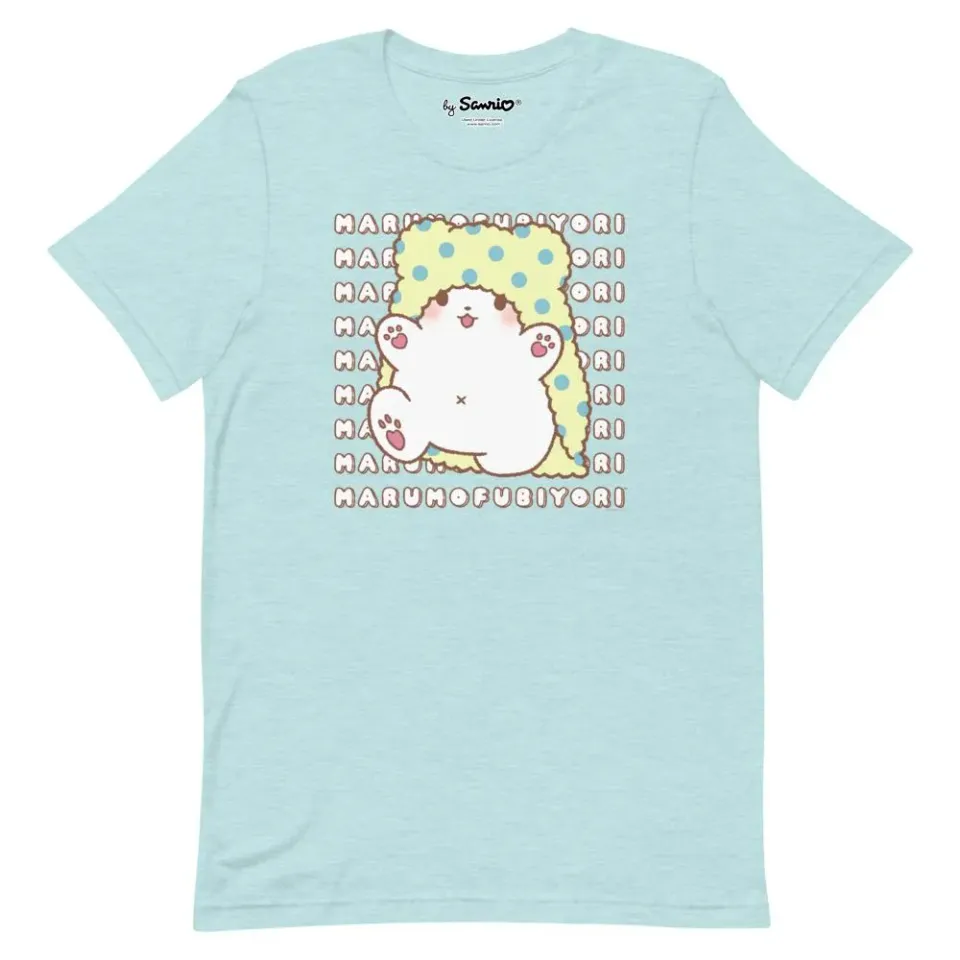 Hello Kitty Marumofubiyori Watashi Wa T-skjorte Heather Mint