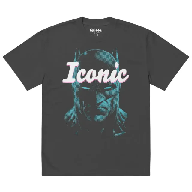 Batman Iconic Oversized Faded T-Shirt oversized T-skjorte Faded Black