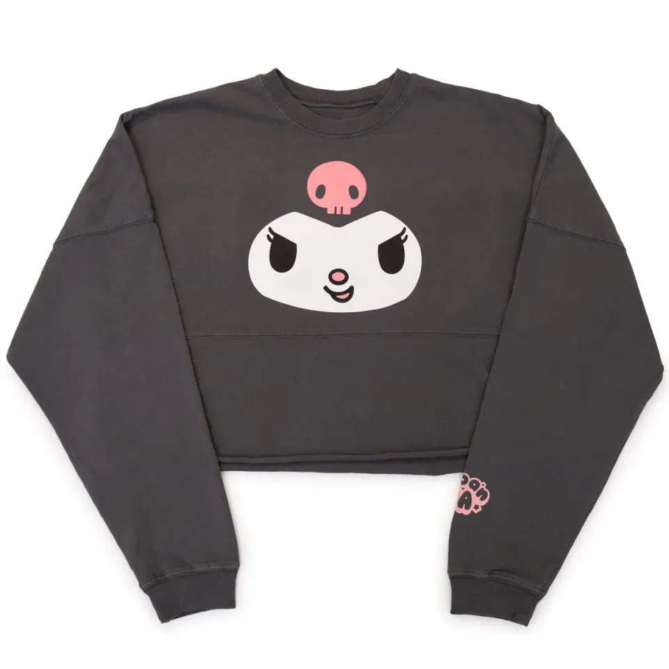 Hello Kitty JapanLA Kuromi Cropped Spirit Jersey genser svart