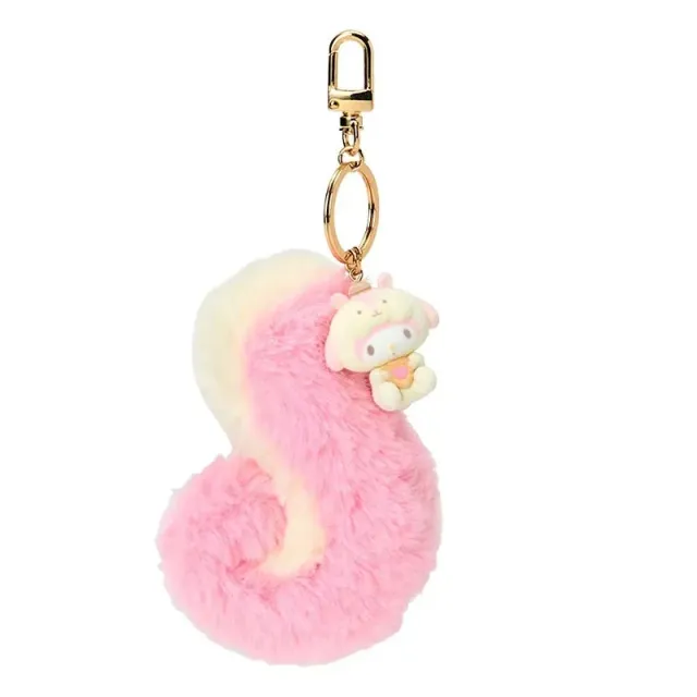 Hello Kitty Fluffy Squirrel My Melody Bag Charm veskeanheng avtakbar