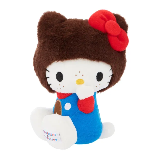 Hello Kitty x Monchhichi 7" Overalls plysjbamse
