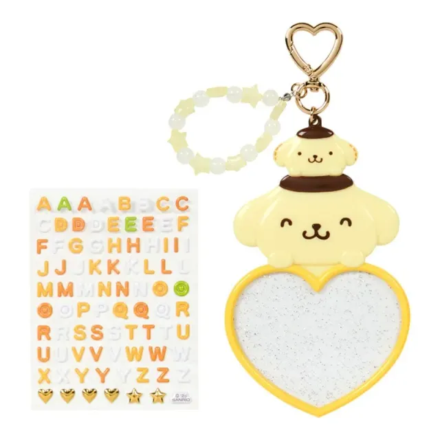 Hello Kitty Sanrio Character Award Series Pompompurin nøkkelring med klistremerker
