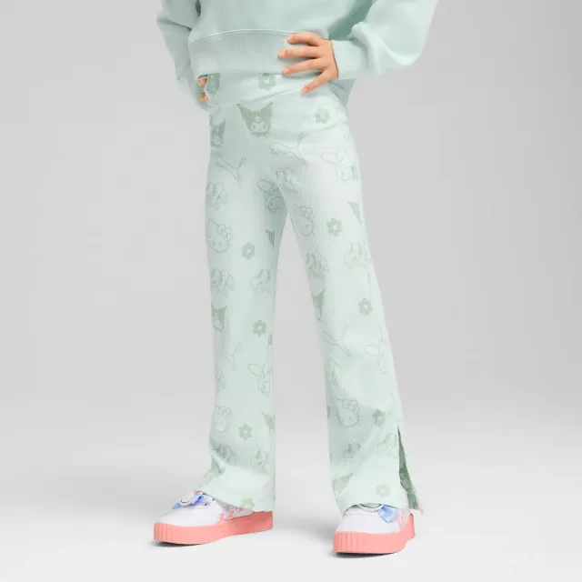 Hello Kitty and Friends x PUMA Kids Ribbed Flared Leggings Peaceful Blue